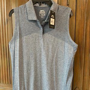 NWT Slazenger Women's Golf Polo Sleeveless Hydro-Dri Top - Size Medium M